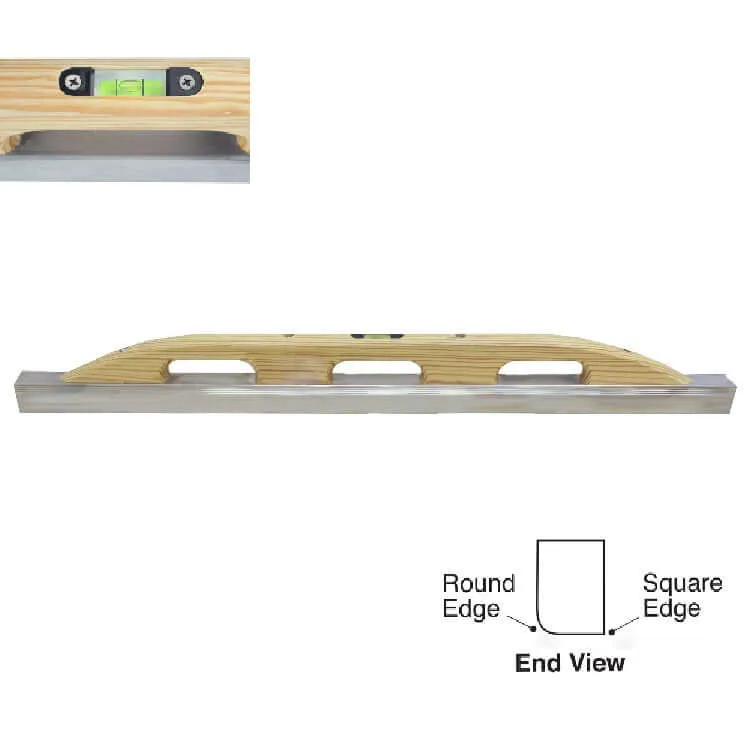 72 in. Buckaroo Straightedge with Level Vial Handle