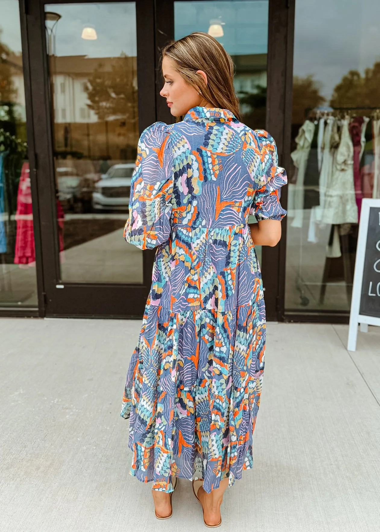 Alexa Printed Midi Dress
