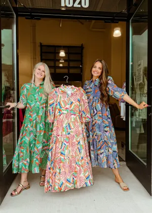 Alexa Printed Midi Dress