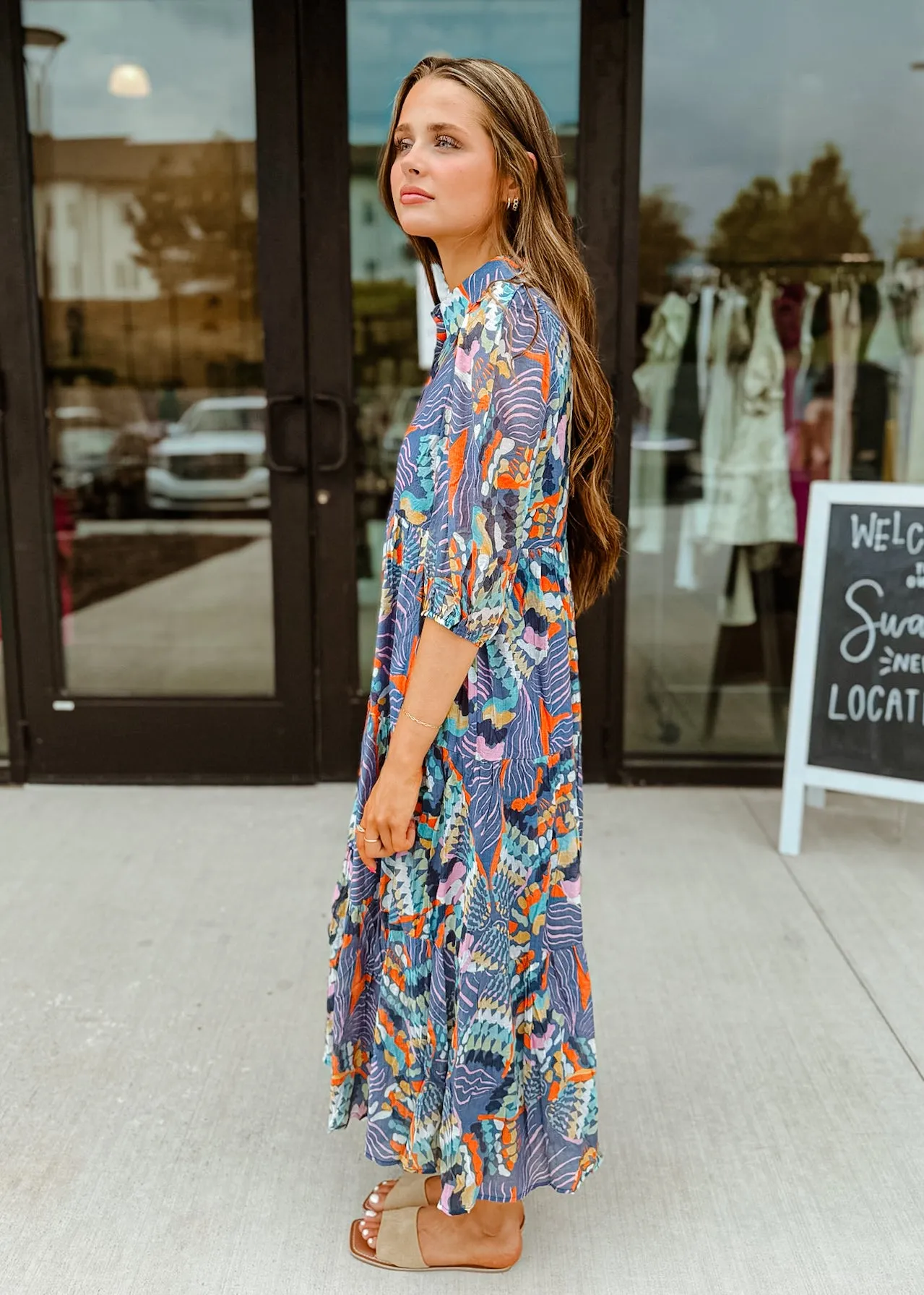 Alexa Printed Midi Dress