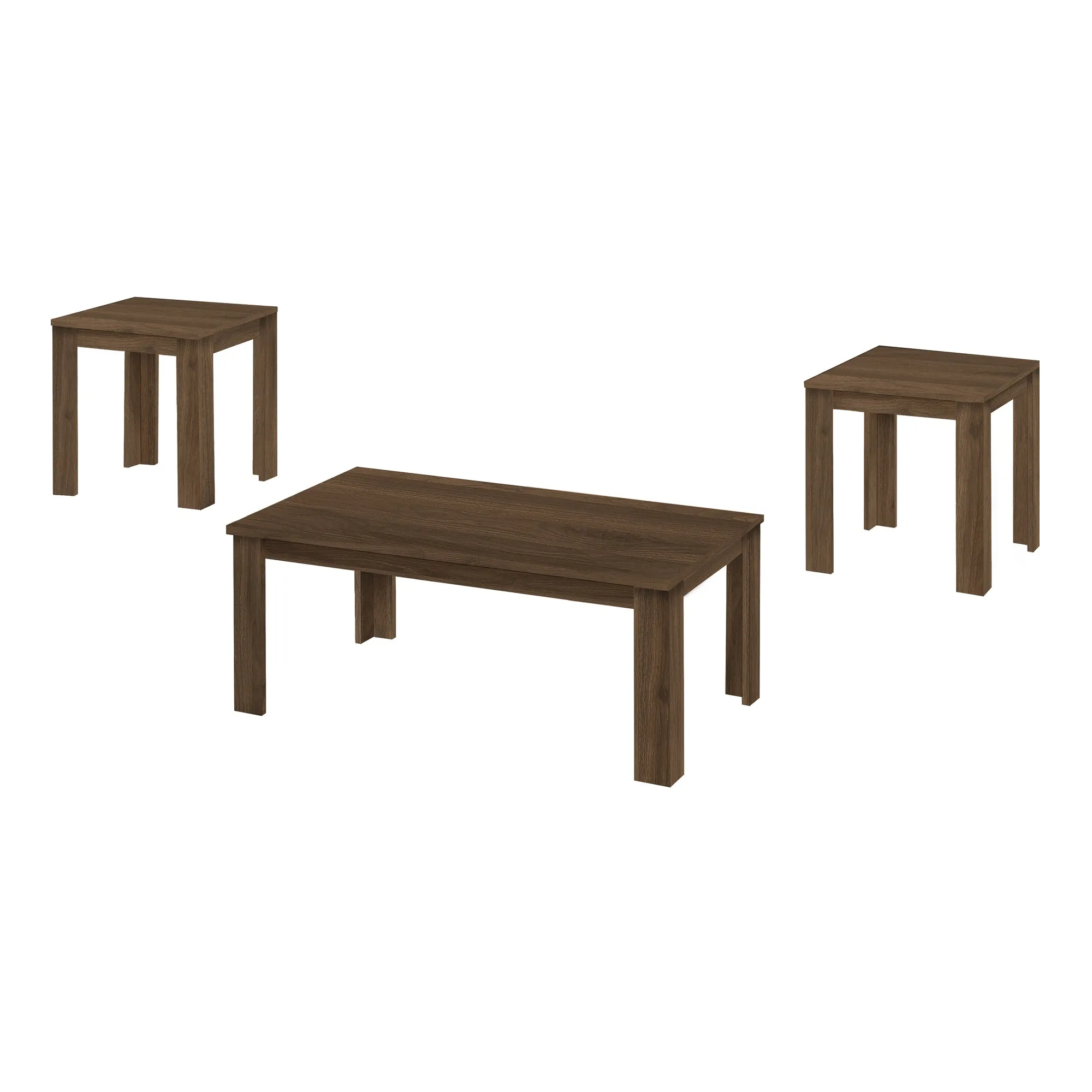 Coffee Table Set - 3Pcs Set / Dark Walnut