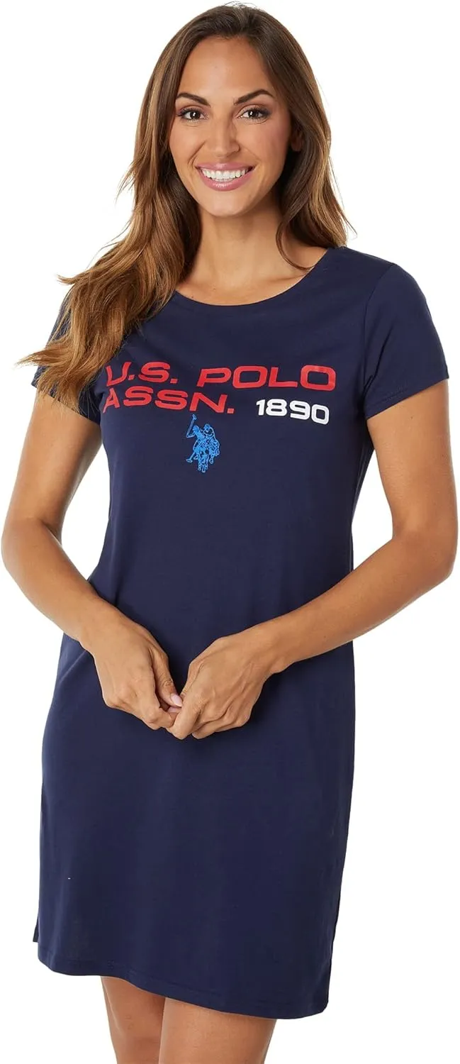 CREW NECK U.S. POLO ASSN. GRAPHIC DRESS