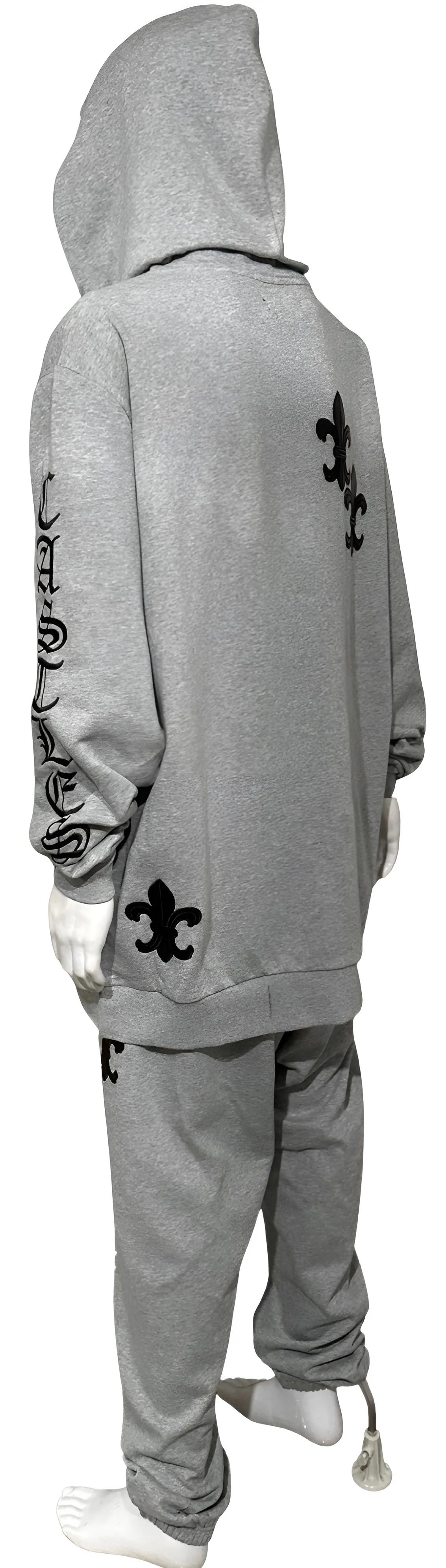 ^CROOKS & CASTLES^ (GREY) ~PU GOTHIC~ LUXURY SWEATSUIT