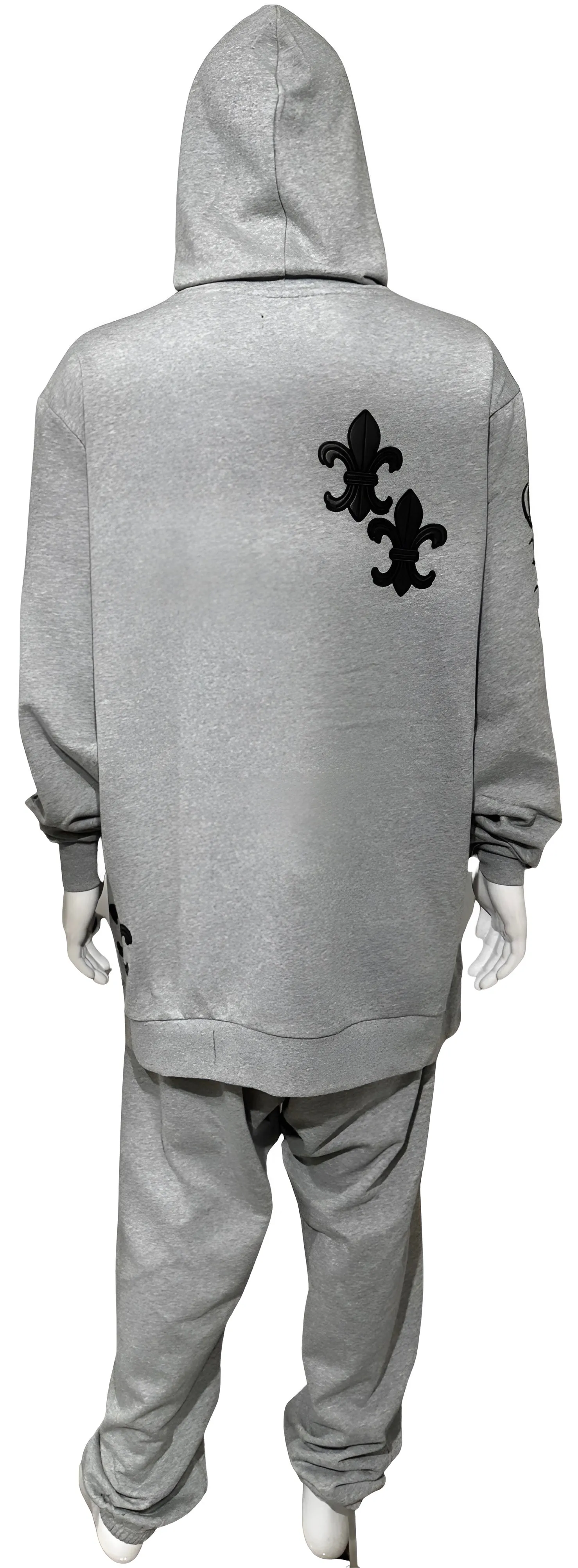 ^CROOKS & CASTLES^ (GREY) ~PU GOTHIC~ LUXURY SWEATSUIT