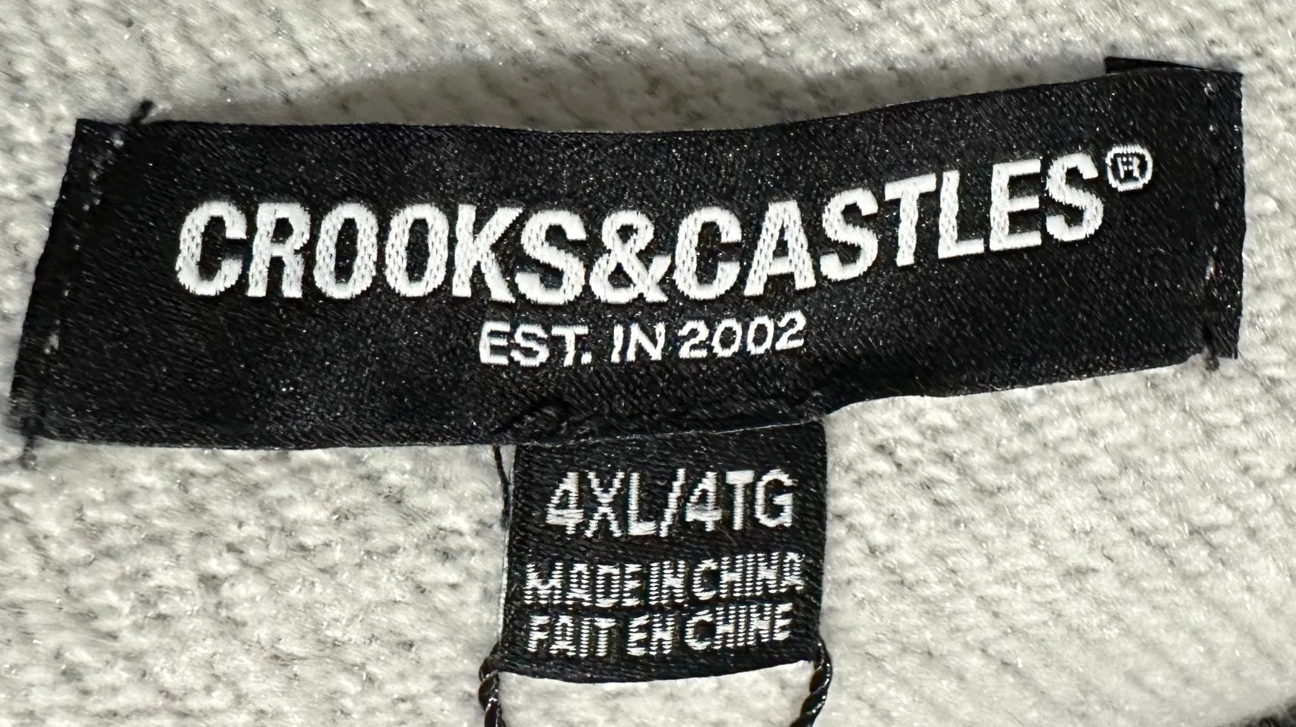 ^CROOKS & CASTLES^ (GREY) ~PU GOTHIC~ LUXURY SWEATSUIT