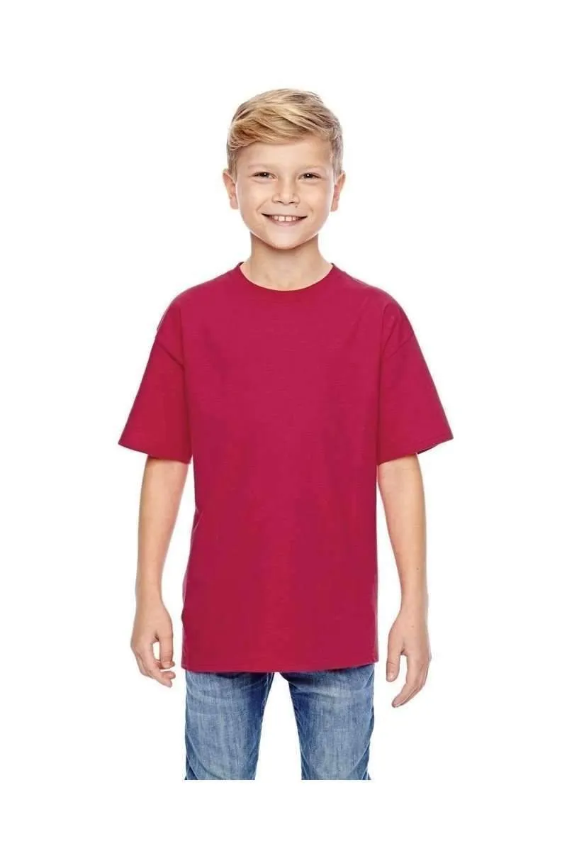 Hanes 498Y: 100% Ringspun Cotton Youth T-Shirt