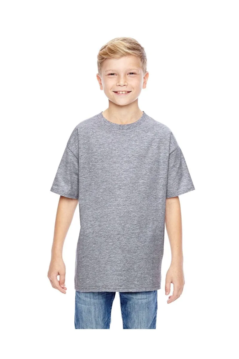 Hanes 498Y: 100% Ringspun Cotton Youth T-Shirt