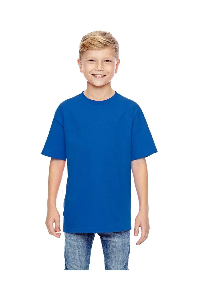 Hanes 498Y: 100% Ringspun Cotton Youth T-Shirt