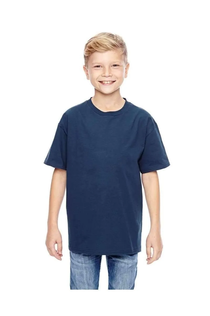 Hanes 498Y: 100% Ringspun Cotton Youth T-Shirt