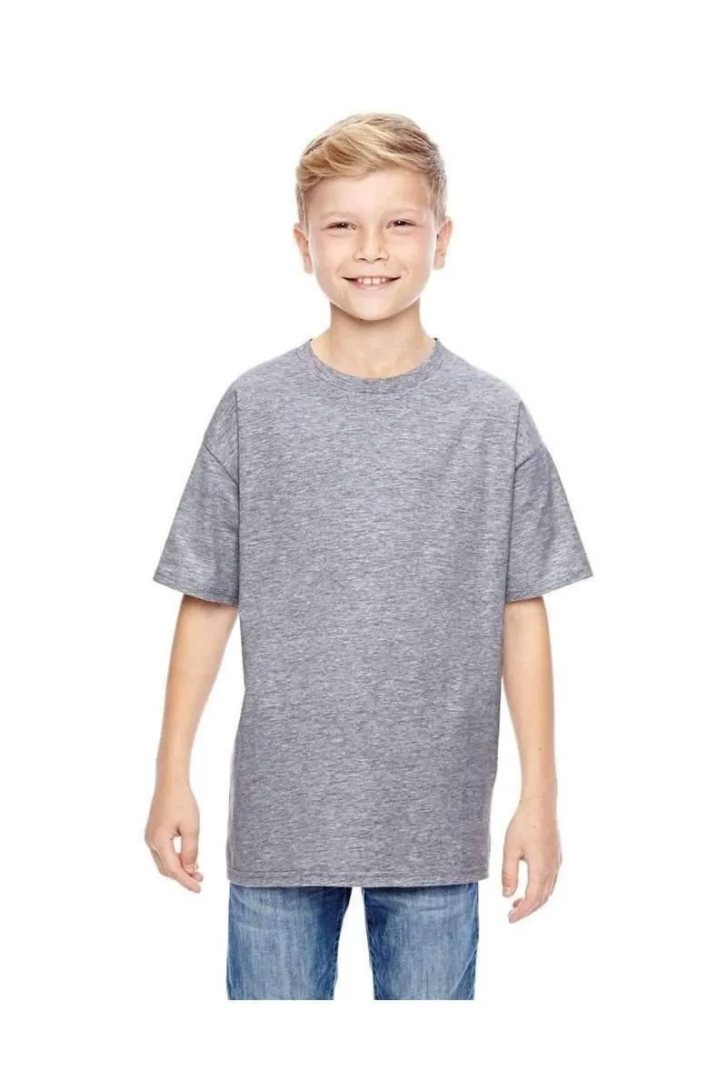 Hanes 498Y: 100% Ringspun Cotton Youth T-Shirt