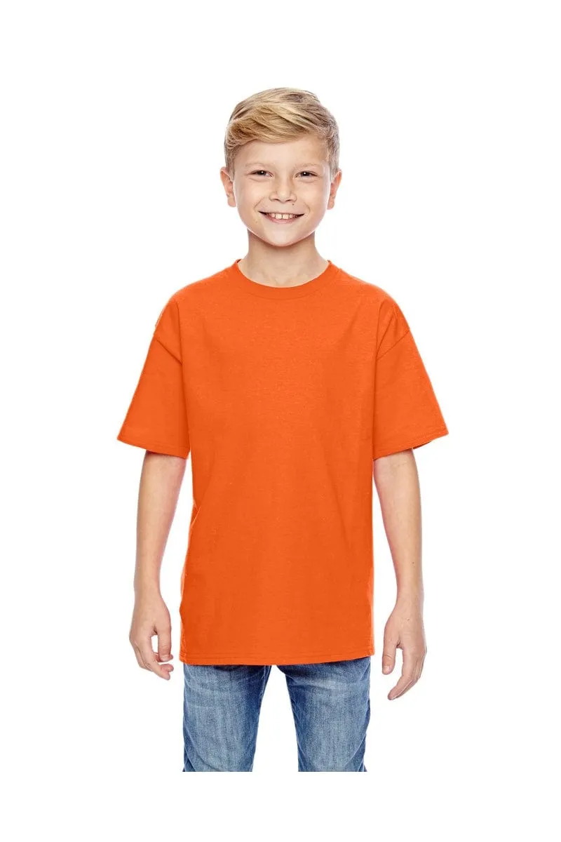 Hanes 498Y: 100% Ringspun Cotton Youth T-Shirt