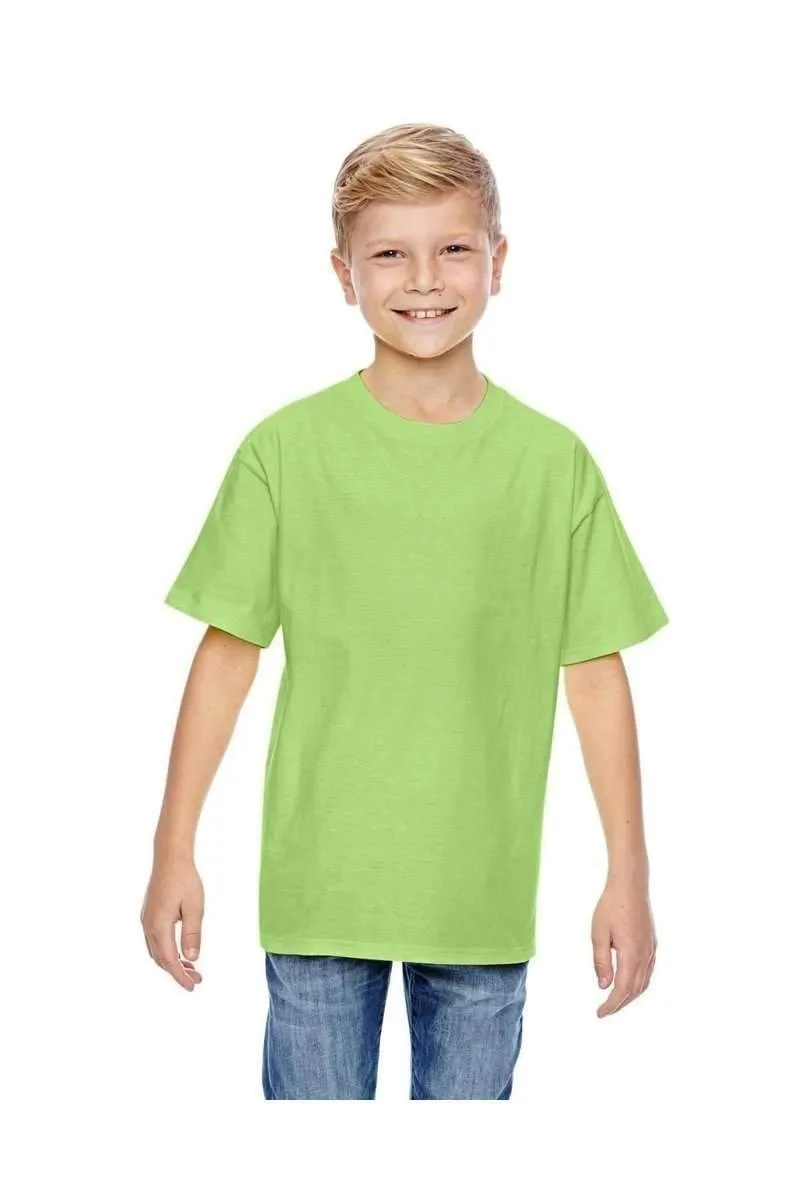 Hanes 498Y: 100% Ringspun Cotton Youth T-Shirt