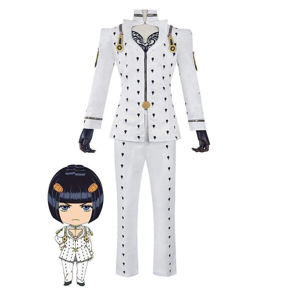 JoJo's Bizarre Adventure Cosplay Costume JoJo Wind Halloween Carnival Anime Suit Outfit Sets Dress Up For Adults