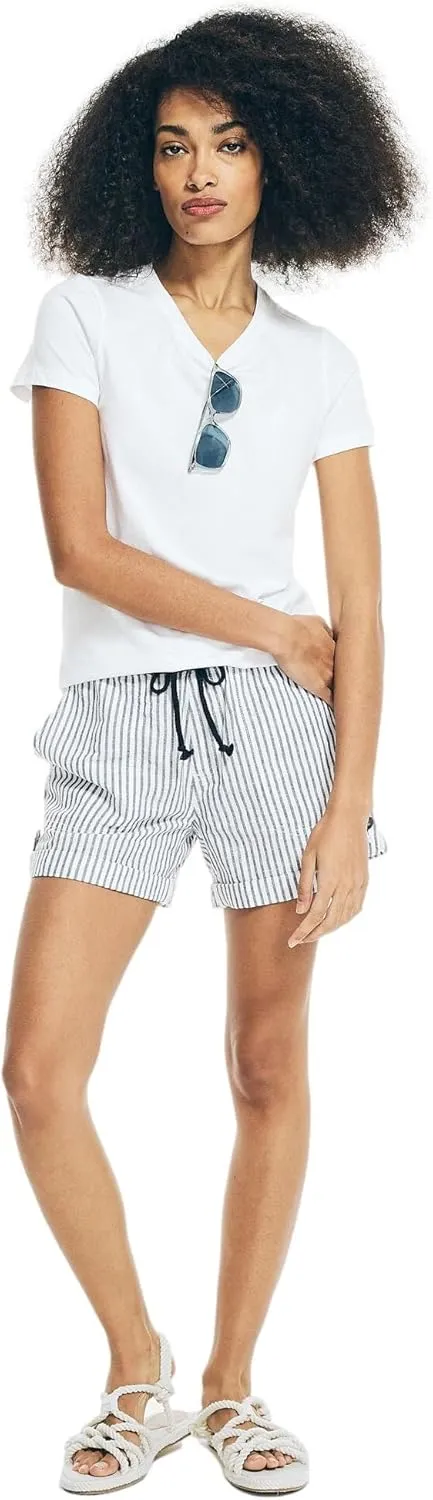 Nautica Women's Classic Fit Crew-Neck J-Class T-Shirt