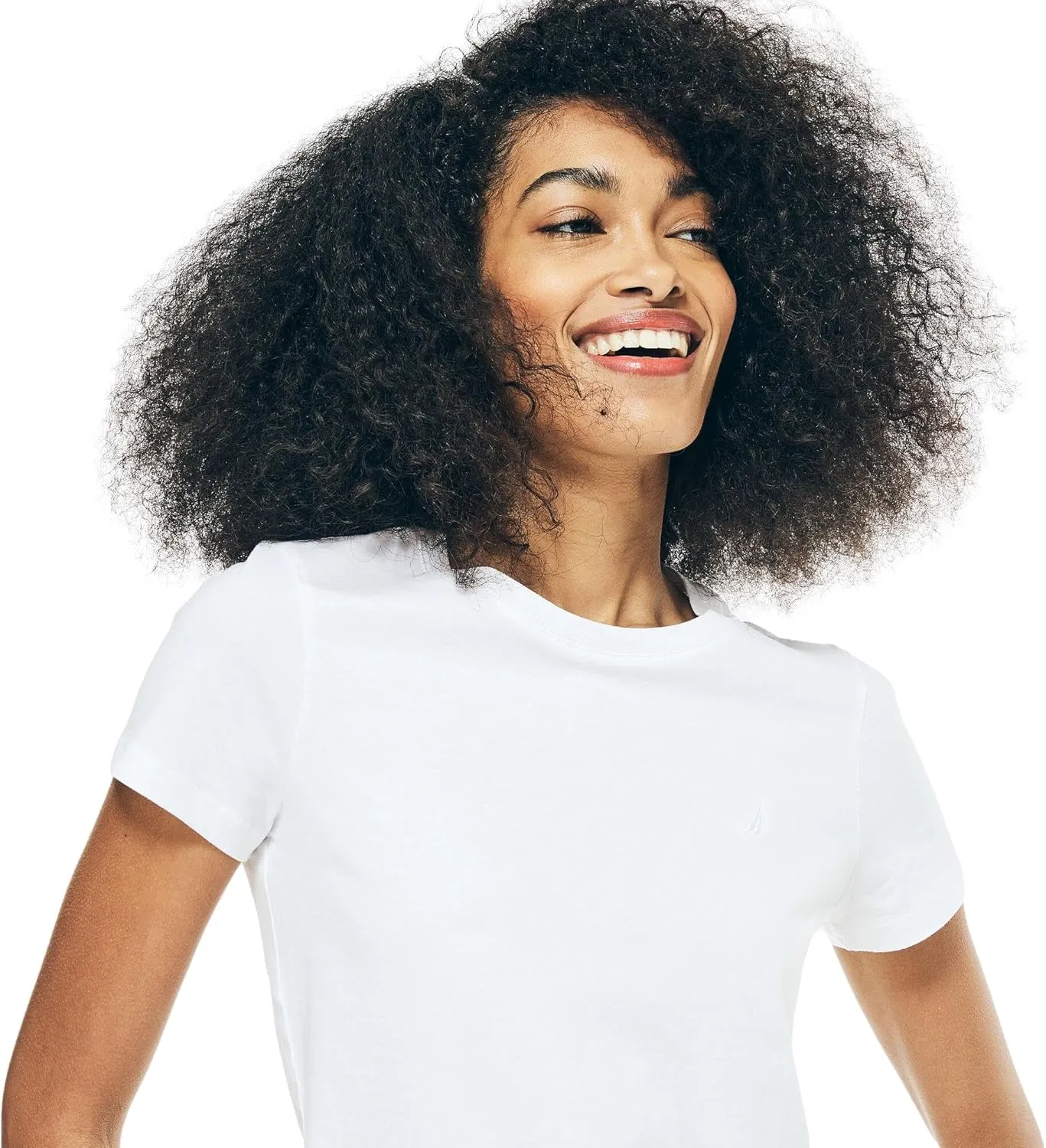 Nautica Women's Classic Fit Crew-Neck J-Class T-Shirt