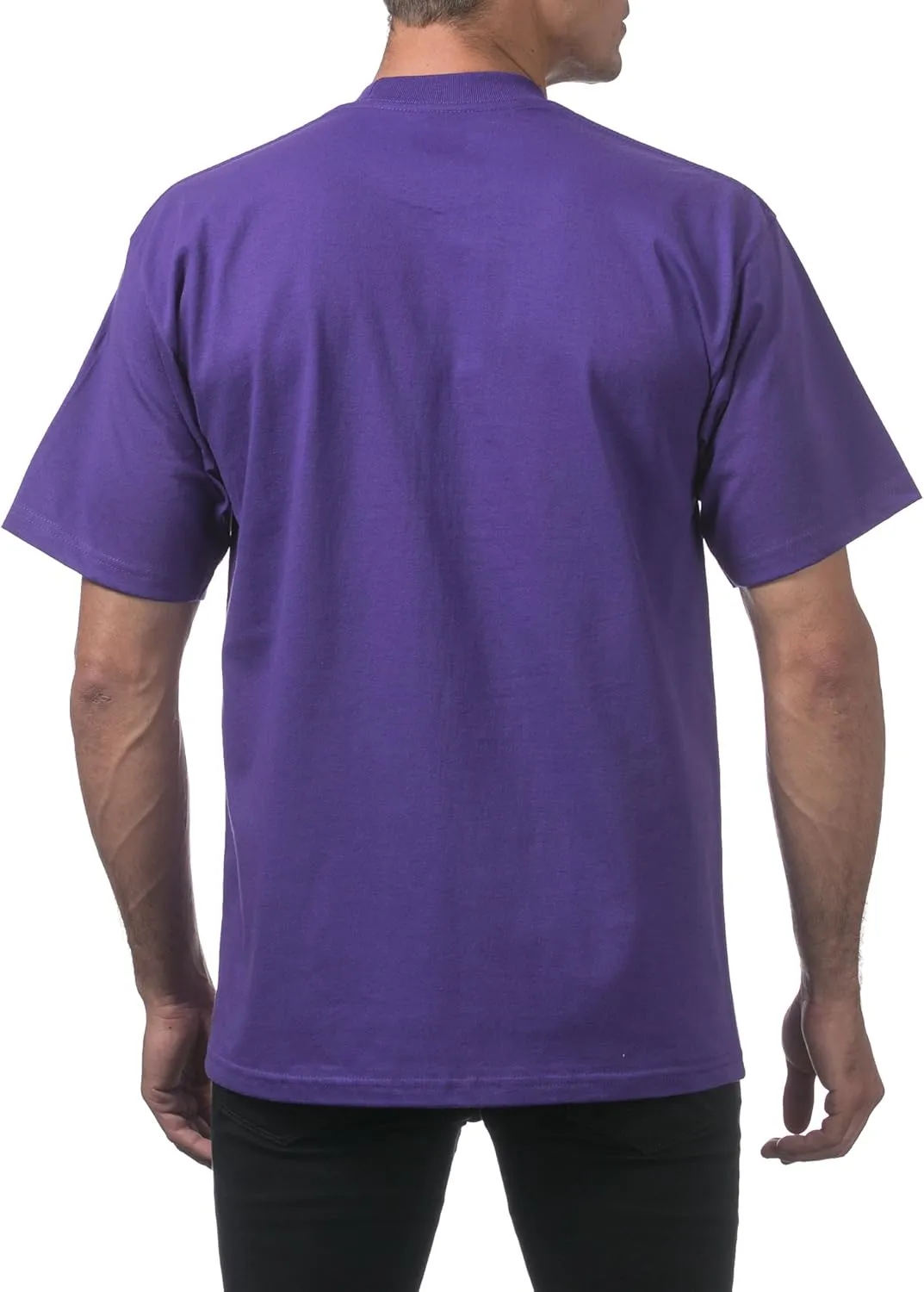 Pro Club Men's 6-Pack Heavyweight Cotton Short Sleeve Crew Neck T-Shirt