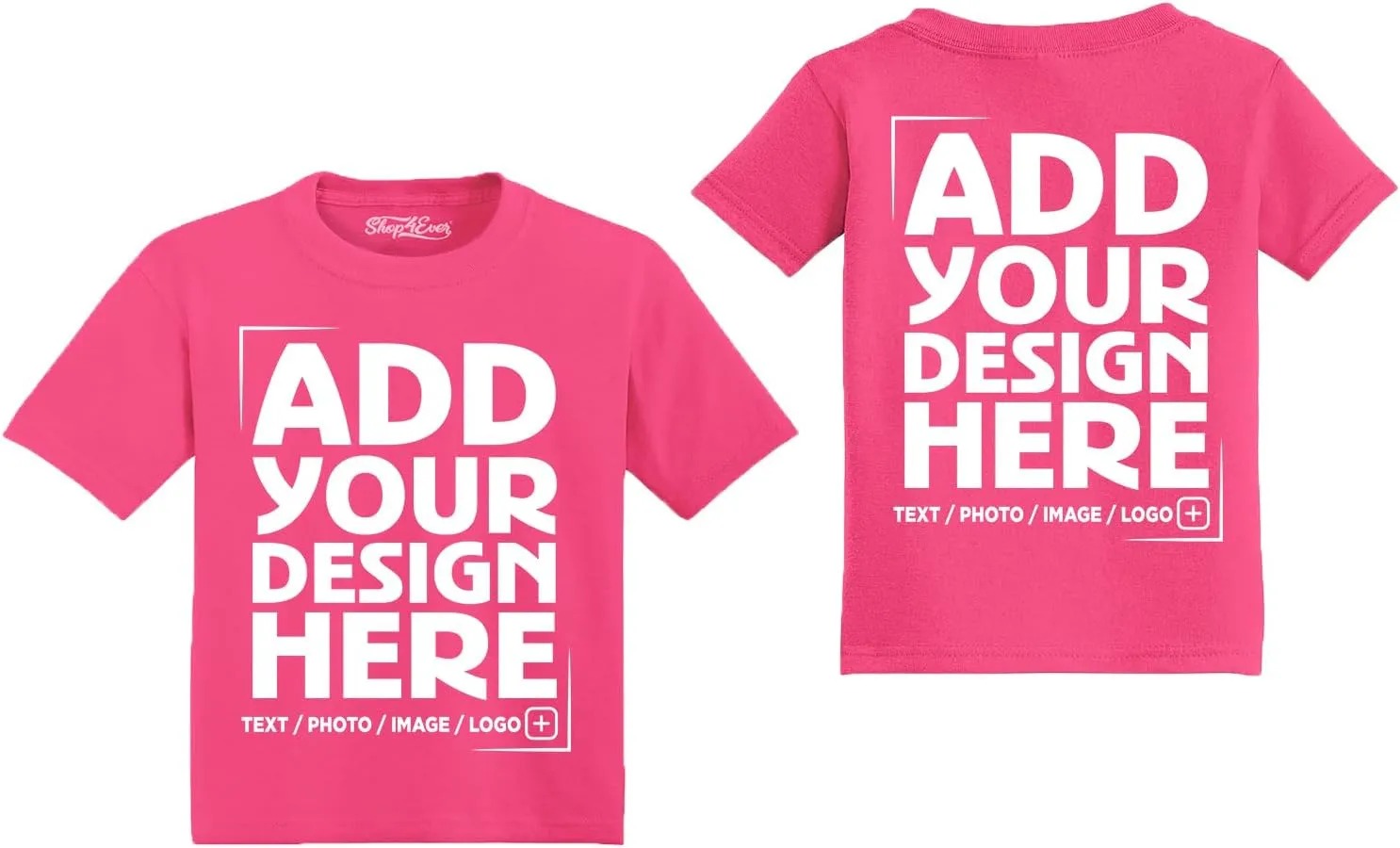 shop4ever Personalized Custom Design Your Own Toddler Cotton T-Shirt